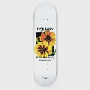 5Boro Skateboards - 8.25" Flower Seed Yellow Skateboard Deck