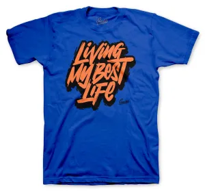 700 Bright Blue Living Life Shirt