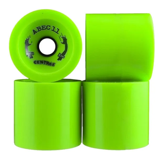 Abec 11 Centrax - Lime - 77mm 80a - Skateboard Wheels (Set of 4)