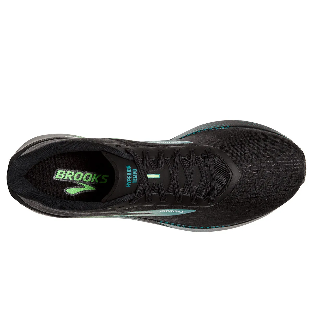 Brooks Hyperion Tempo Mens | Black/kayaking/green Gecko