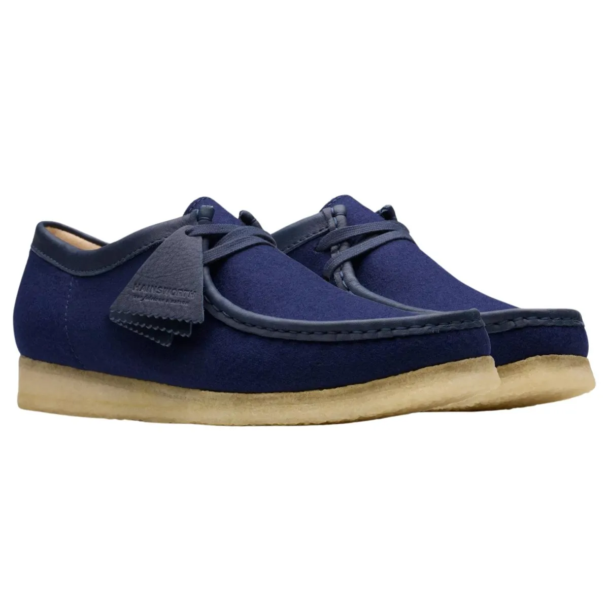 Clarks Men's Wallabee Navy Wool