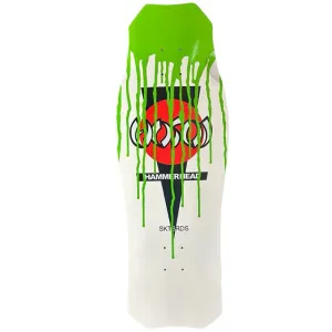 Hosoi 10.5"x 31" "Slimed" Halloween 2024 OG Hammerhead White Skateboard Deck