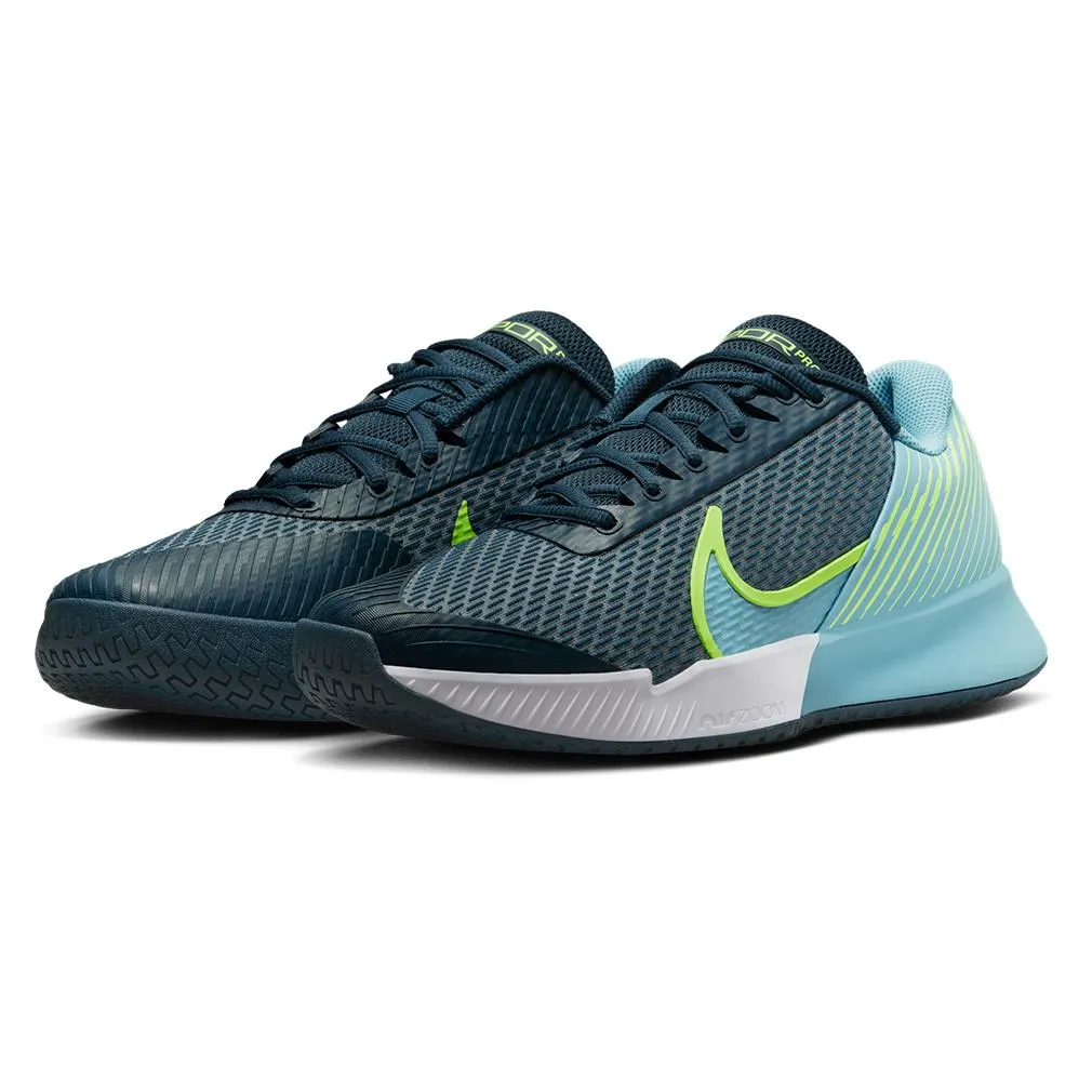 Mens Air Zoom Vapor Pro 2 Tennis Shoes Armory and Denim Turquoise