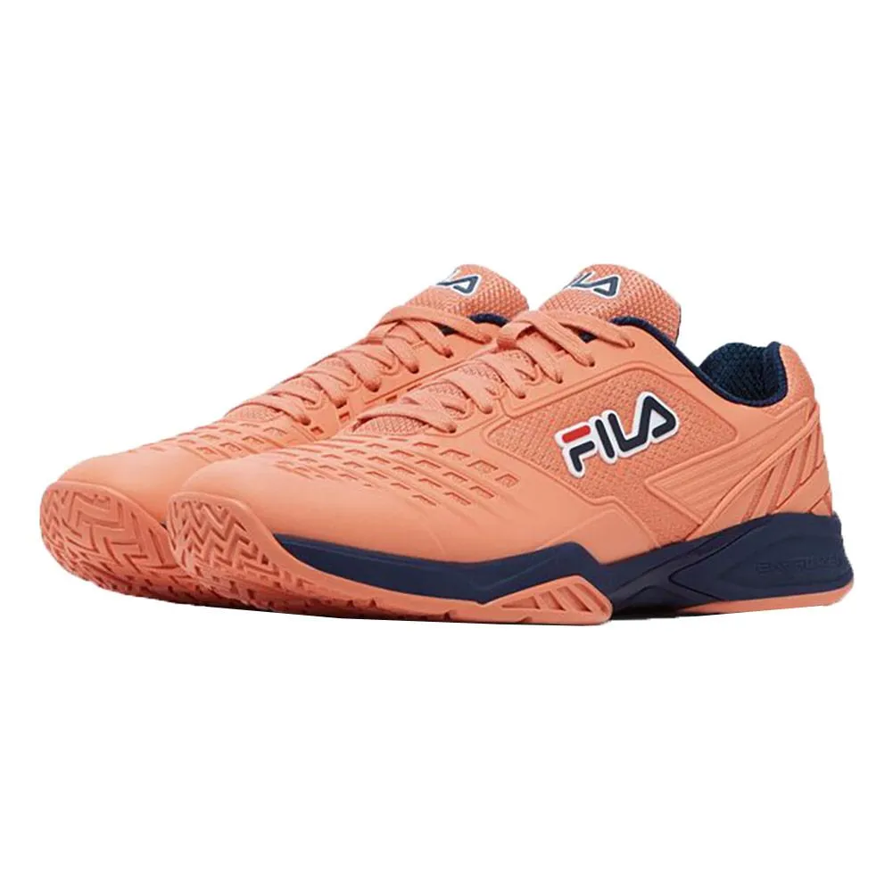 Men's Axilus 2 Energized Tennis Shoes Shell Coral and Fila Navy