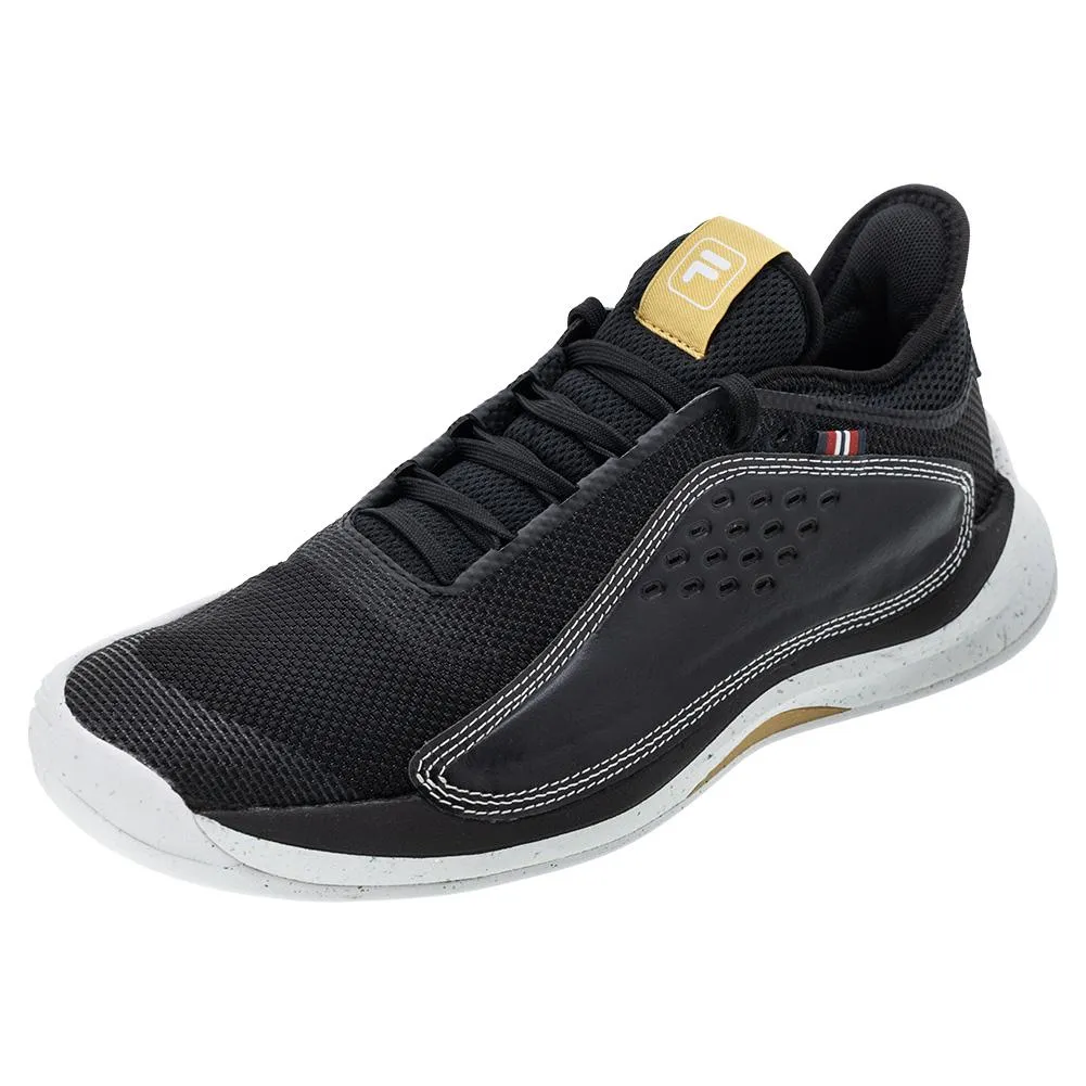 Men`s Mondo Forza Tennis Shoes Black and White