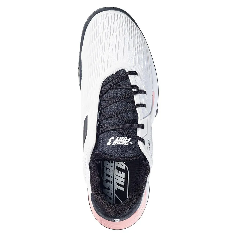 Men`s Propulse Fury 3 Tennis Shoes White and Pink