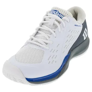 Men's Rush Pro Ace Pickler Pickleball Shoes White and Stormy Weather