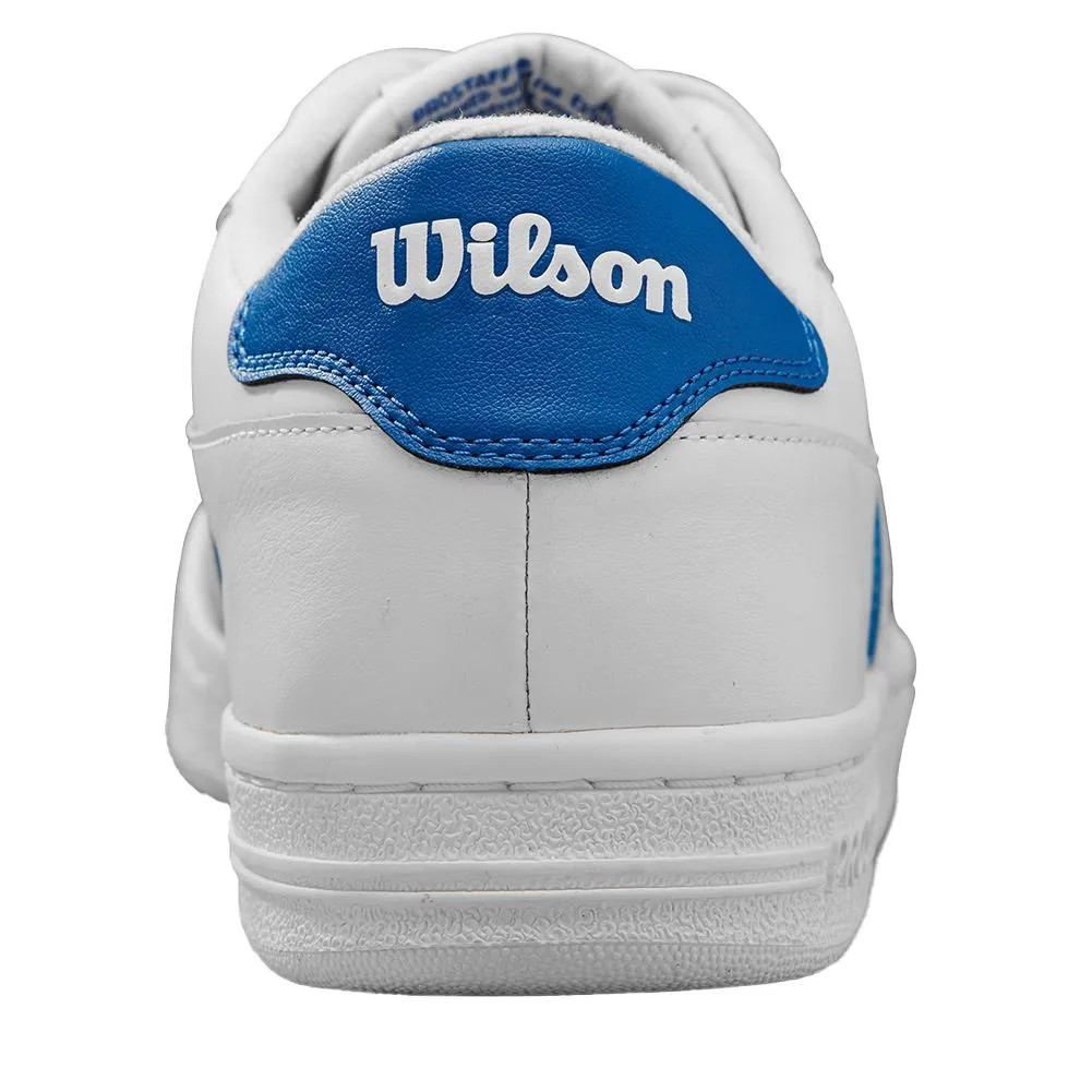 Unisex Pro Staff 87 Tennis Shoes White and Deja Vu Blue