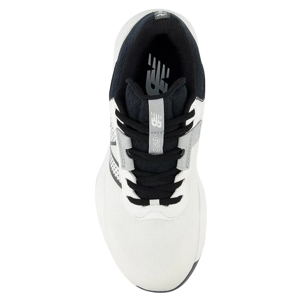 Women's 696v6 B Width Tennis Shoes White and Black