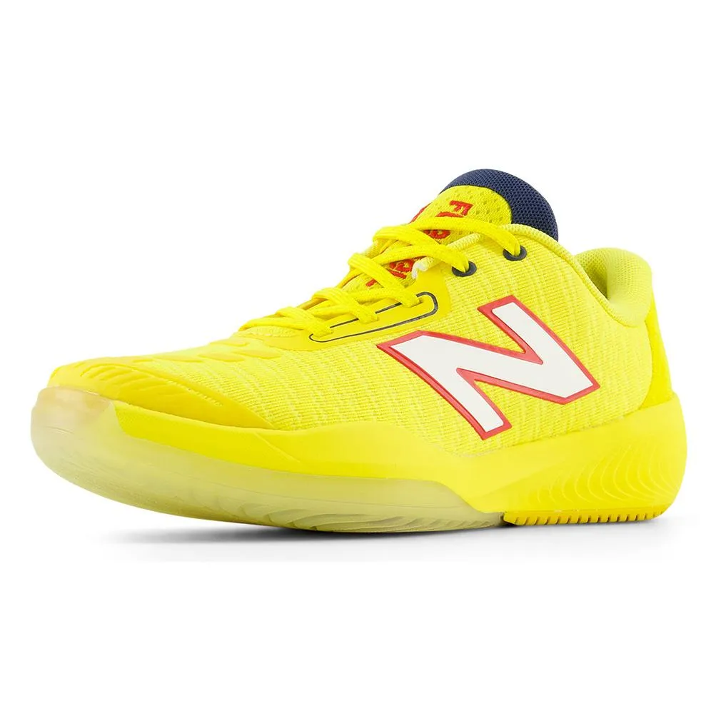 Women's FuelCell 996v5 B Width Tennis Shoes Ginger Lemon and White