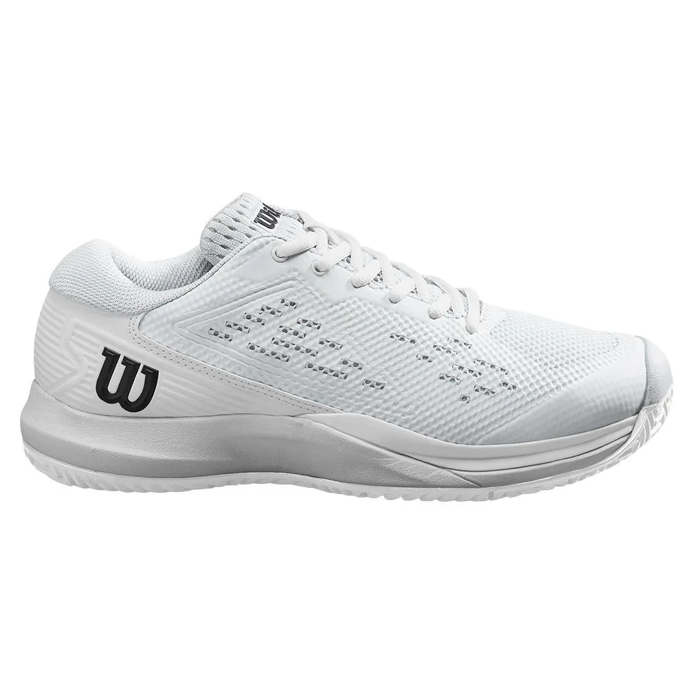 Women's Rush Pro Ace Wide Tennis Shoes White and Black